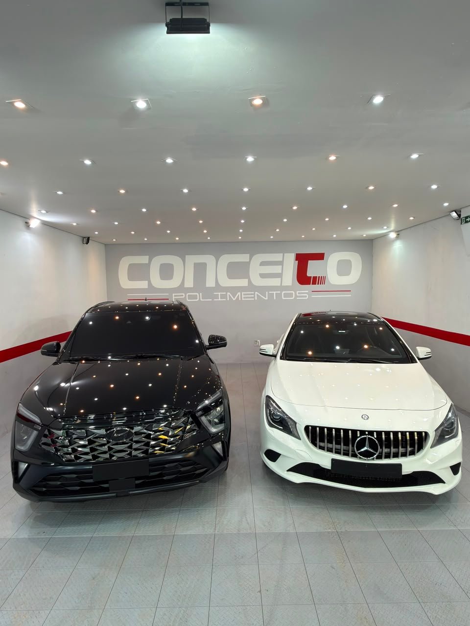 Polimento Hyundai Creta e Mercedes CLA Jundiaí Conceito Polimentos