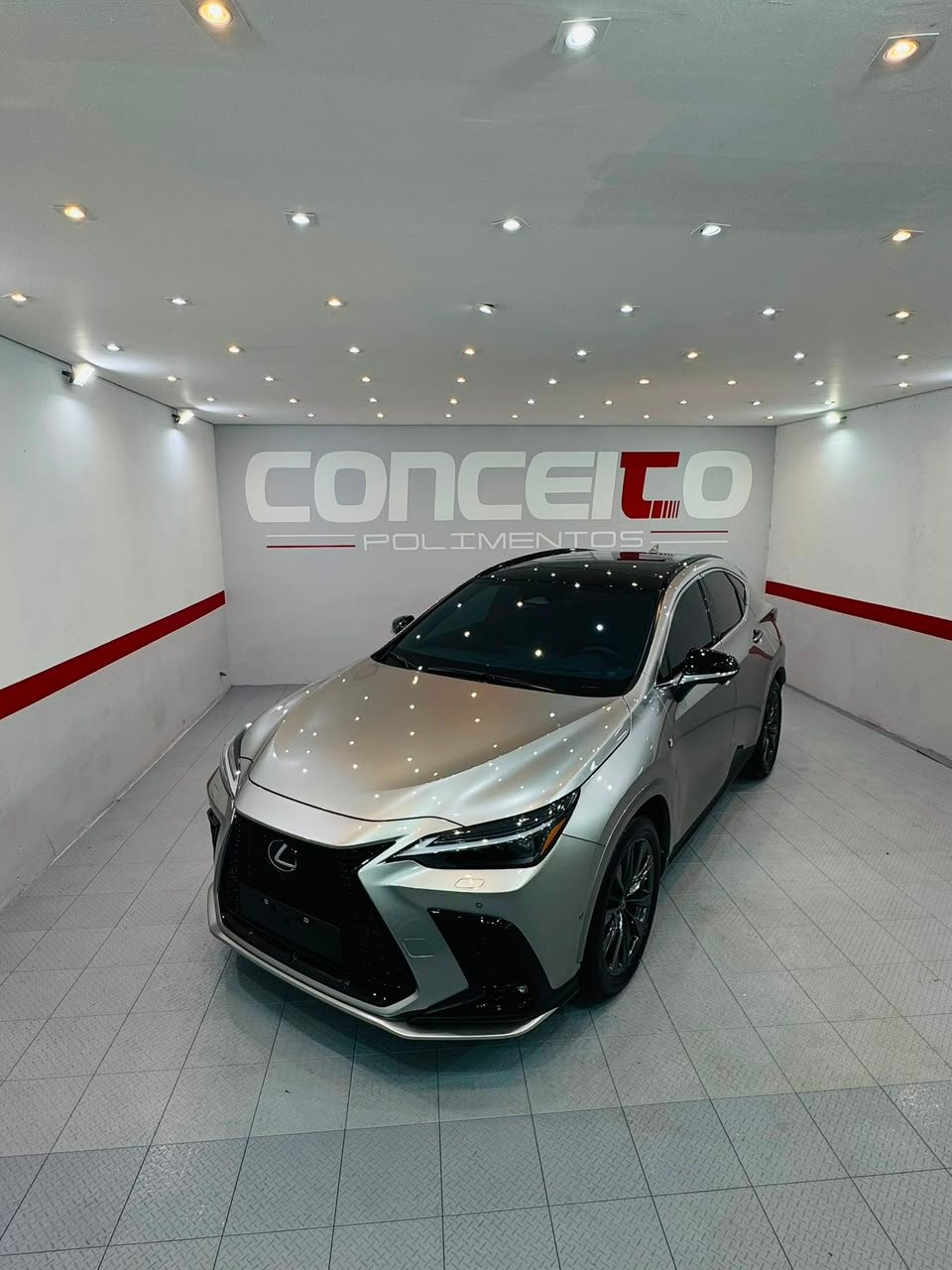Polimento Lexus NX F-Sport prata Jundiaí Conceito Polimentos